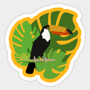 Abstract Toucan Sticker